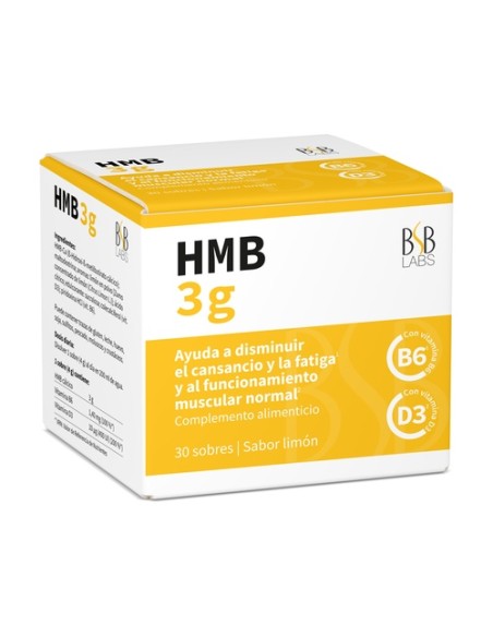 HMB vitalidad y músculos limón 30 sobres de 4g (Limón) BSB Labs