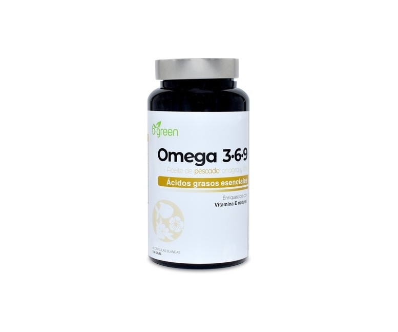 Omega 3-6-9 + vitamina E 48 cápsulas B.Green