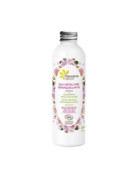 Agua Micelar Desmaquillante Bio Con Rosa 200 ml Fleurance Nature