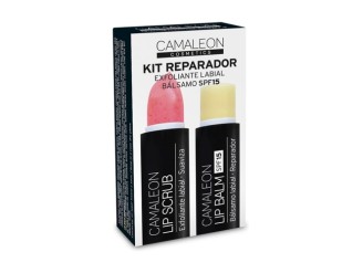 Kit reparador labial+exfoliante fresa