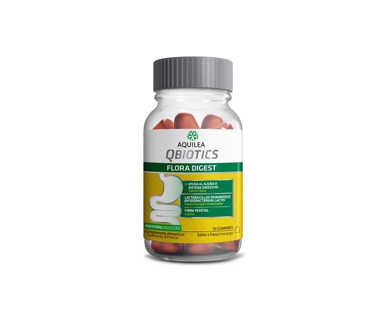 Aquilea Qbiotics flora digest 30 gominolas (Fresa) Aquilea