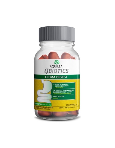 Aquilea Qbiotics flora digest 30 gominolas (Fresa) Aquilea