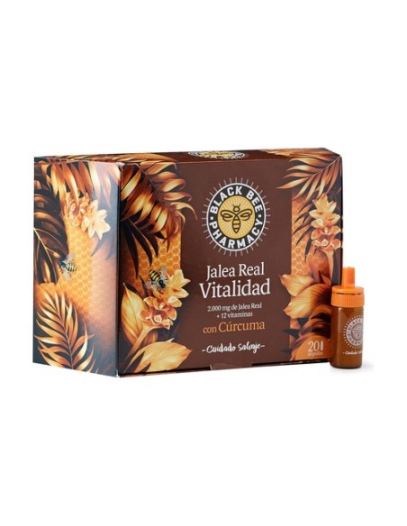 Jalea real vitalidad con cúrcuma 20 viales Black Bee