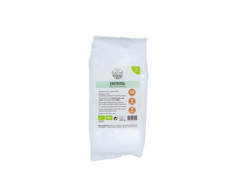 Eritritol endulzante 500 g de polvo Eco Salim