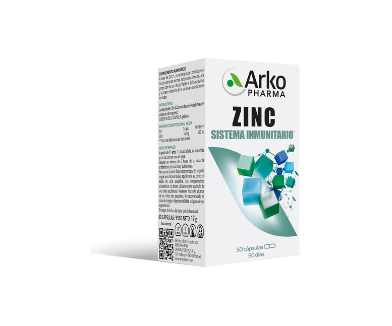 Zinc (sistema inmunitario) 50 cápsulas Arkopharma