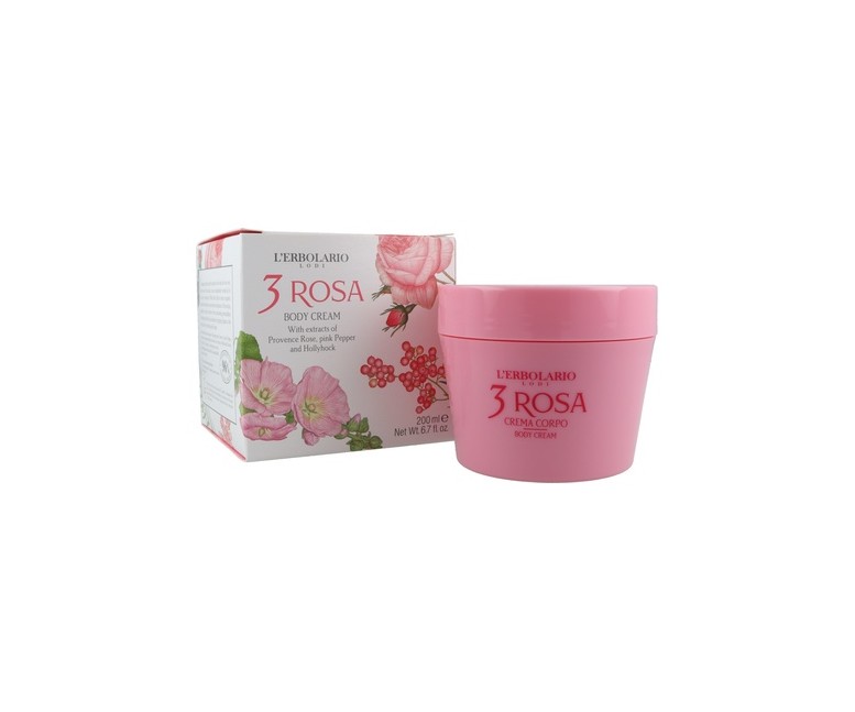 3 Rosa Crema Corporal 200 ml L'Erbolario