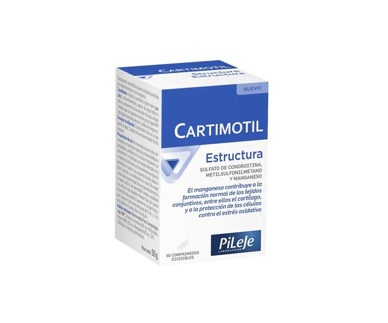 Cartimotil estructura 60 comprimidos masticables Pileje