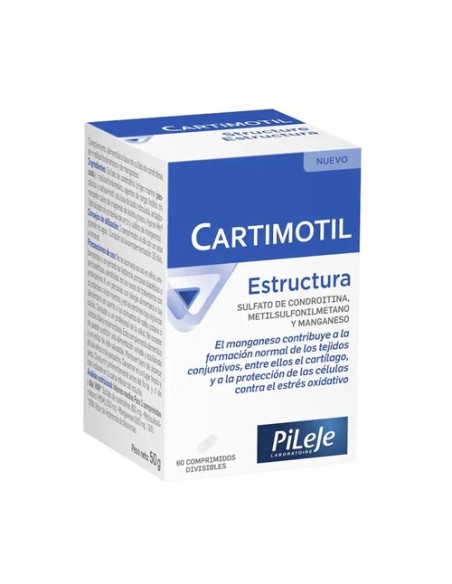 Cartimotil estructura 60 comprimidos masticables Pileje