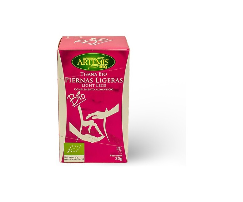 Infusión piernas ligeras Bio 20 bolsitas infusoras Artemis