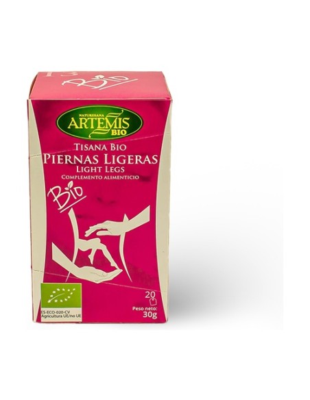 Infusión piernas ligeras Bio 20 bolsitas infusoras Artemis