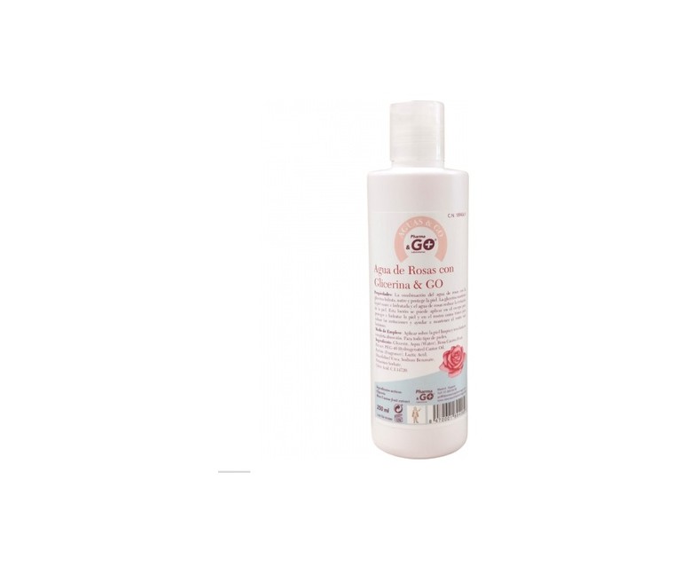 Agua de rosas + glicerina 250 ml Pharma & Go