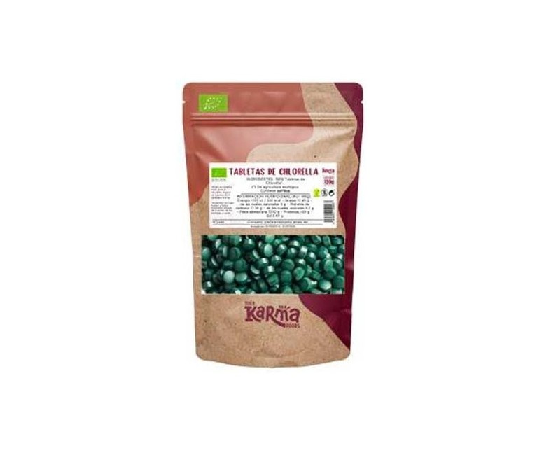 Chlorella Eco sin gluten vegan 300 comprimidos Karma
