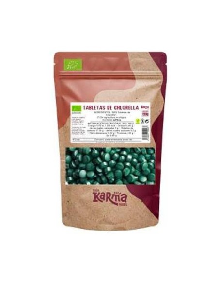 Chlorella Eco sin gluten vegan 300 comprimidos Karma