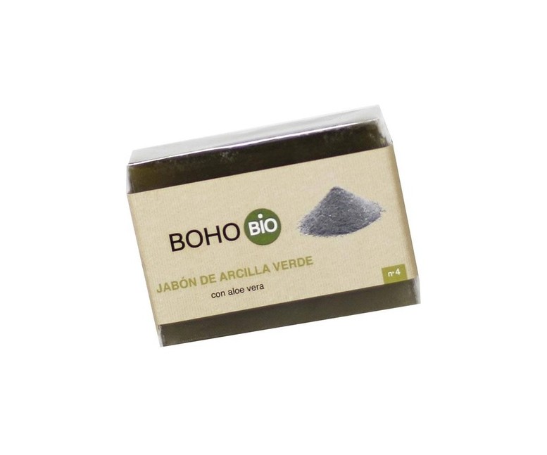 Jabón de arcilla verde Bio 100 g Boho