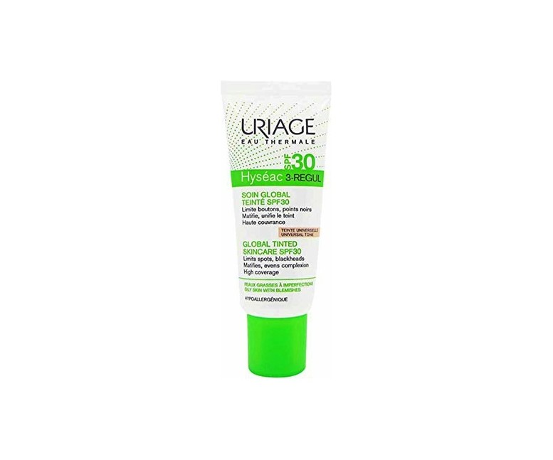 Hyséac 3-Regul cuidado facial con color SPF30 40 ml de crema Uriage