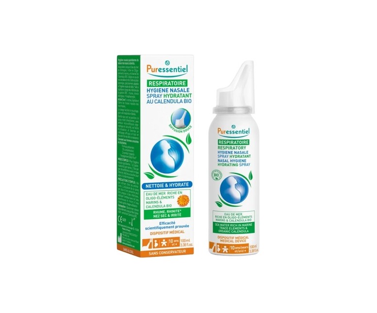Spray nasal hidratante con calendula Bio 100 ml Puressentiel