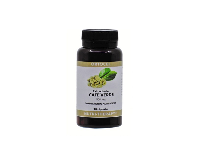 Café Verde Concentrado 90 cápsulas de 400mg Ortocel Nutri Therapy