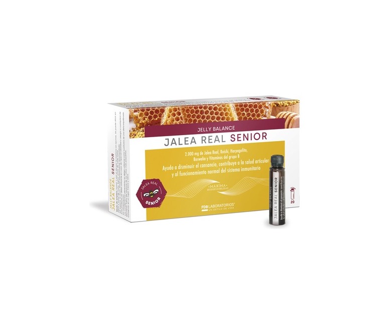 Jelly balance jalea real senior 20 viales de 15ml FDB LABORATORIOS