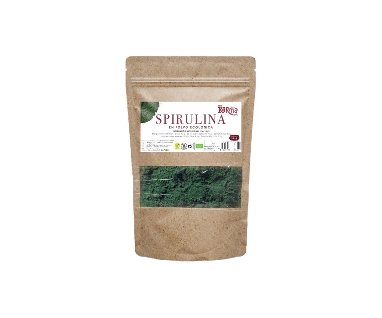 Spirulina en polvo Eco sin gluten vegan 200 g de polvo Karma