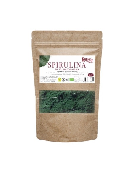 Spirulina en polvo Eco sin gluten vegan 200 g de polvo Karma