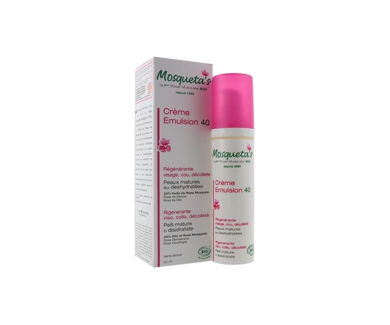 Emulsión 40% regenerante Bio 50 ml de crema Mosqueta's