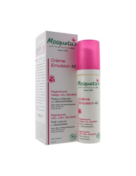 Emulsión 40% regenerante Bio 50 ml de crema Mosqueta's