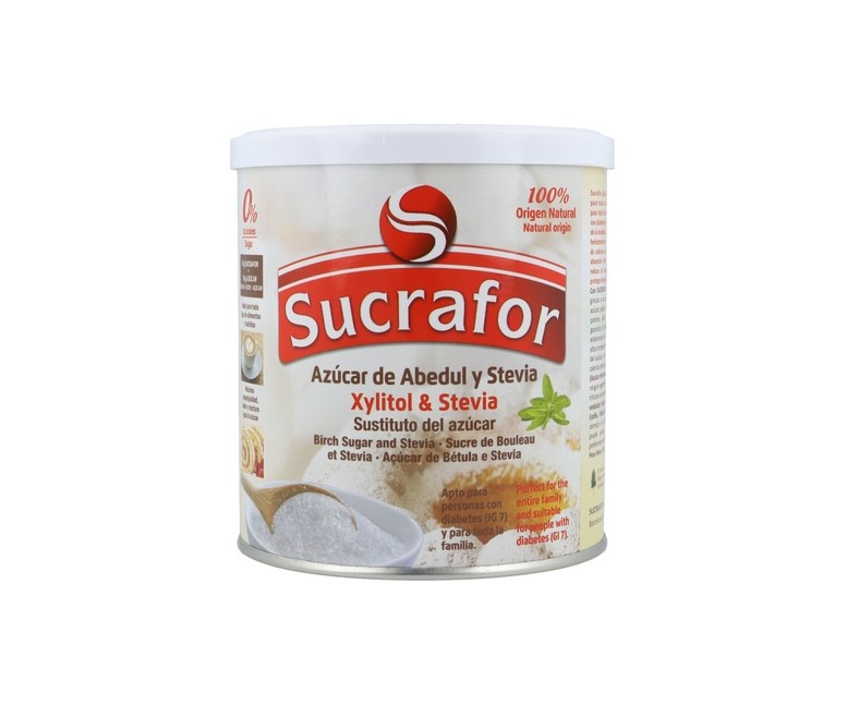 Xilitol y estevia 300 g de polvo Sucrafor