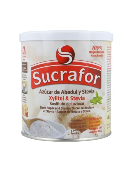 Xilitol y estevia 300 g de polvo Sucrafor