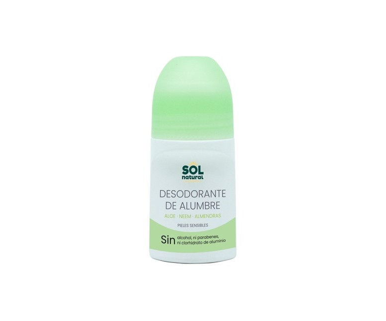 Desodorante líquido de alumbre, aloe vera y neem 75 ml Sol Natural