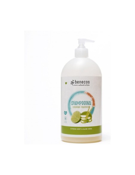 Champú tamaño familiar Lima y Aloe vera 950 ml Benecos
