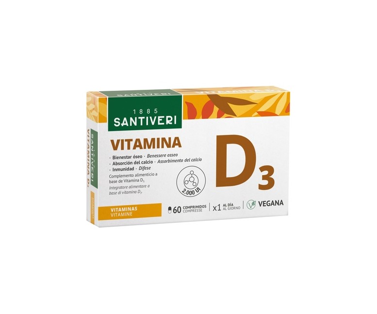 Vitamina D3 60 comprimidos Santiveri