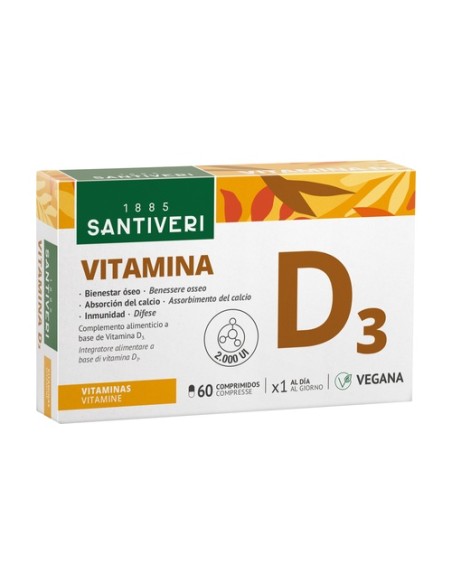 Vitamina D3 60 comprimidos Santiveri