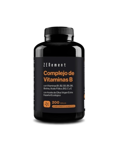 Vitaminas B Complex + Vitaminas C y E 200 perlas Zenement