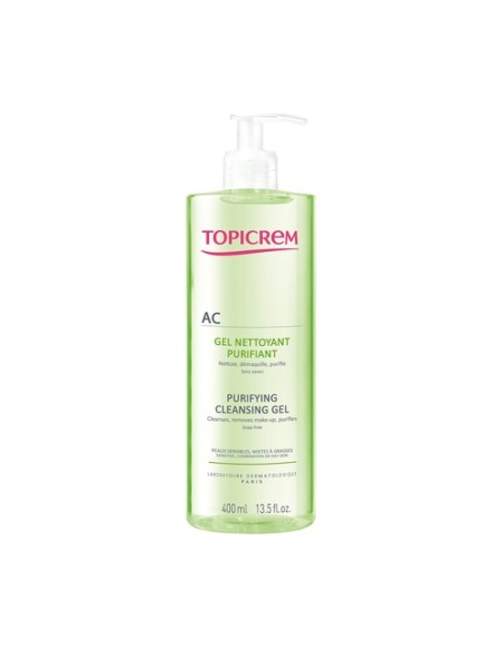 AC Gel limpiador purificante 400 ml de gel Topicrem
