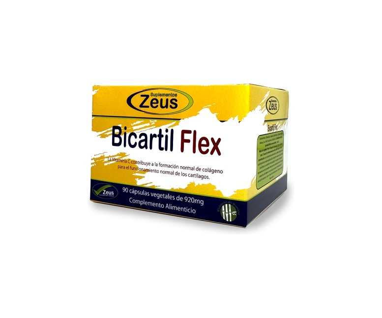 Bicartil Flex articulaciones huesos y músculos 90 cápsulas Zeus