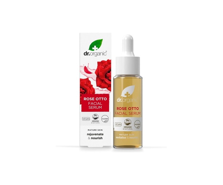 Sérum Facial Rosa Damascena - piel madura 50 ml de aceite Dr. Organic