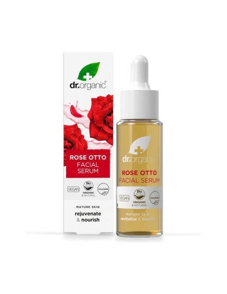 Sérum Facial Rosa Damascena - piel madura 50 ml de aceite Dr. Organic