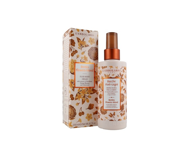 Crema Corporal Fluida Bayas-Flores-Madera 200 ml de crema L'Erbolario