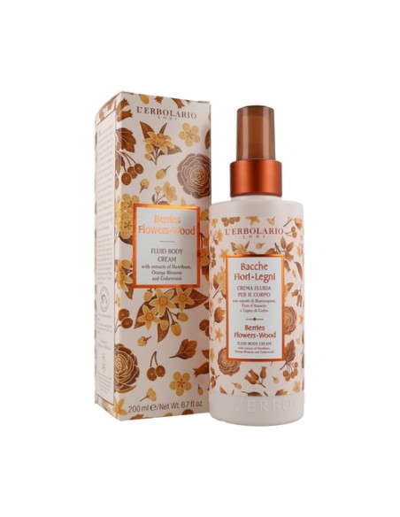 Crema Corporal Fluida Bayas-Flores-Madera 200 ml de crema L'Erbolario