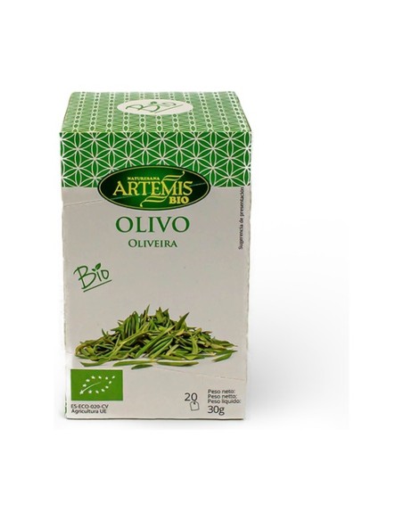 Infusión de olivo Bio 20 bolsitas infusoras Artemis