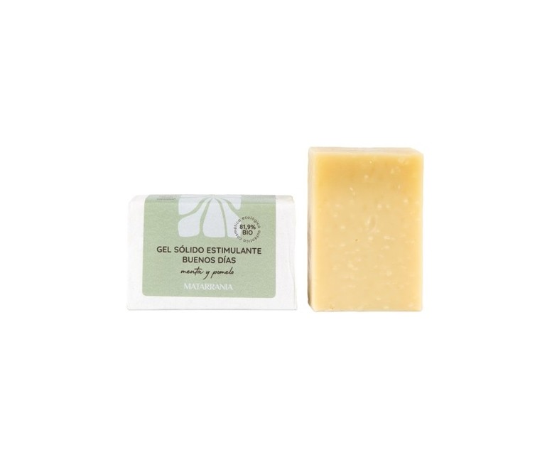 Gel sólido estimulante Buenos días 81,9% Bio 100 g (Menta - Pomelo) Matarrania