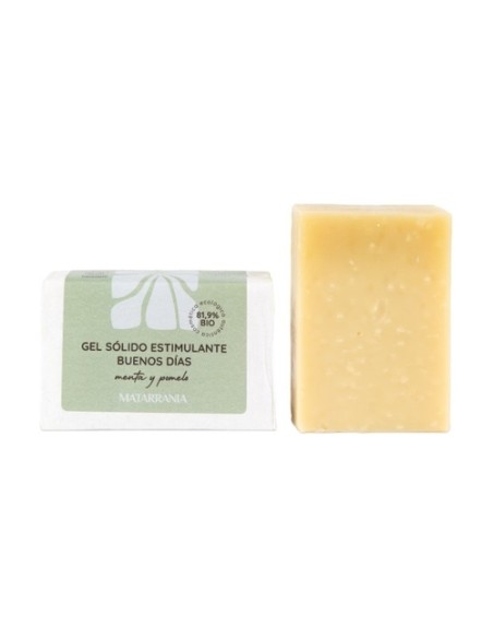 Gel sólido estimulante Buenos días 81,9% Bio 100 g (Menta - Pomelo) Matarrania