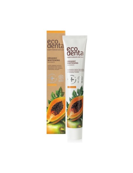 Dentífrico blanqueante Papaya 75 ml Ecodenta