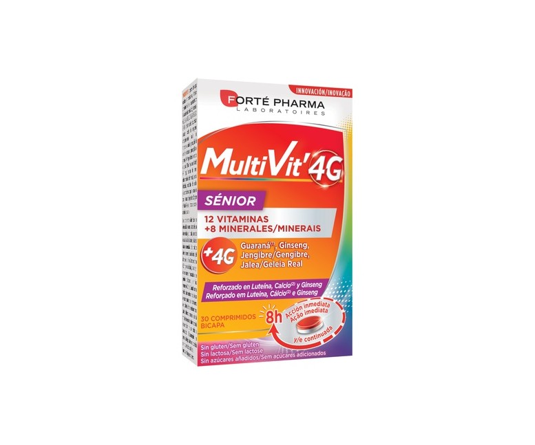 Multivit 4G Senior 30 comprimidos Forté Pharma