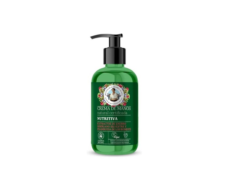 Crema de manos natural nutritiva 300 ml de crema AGAFJA