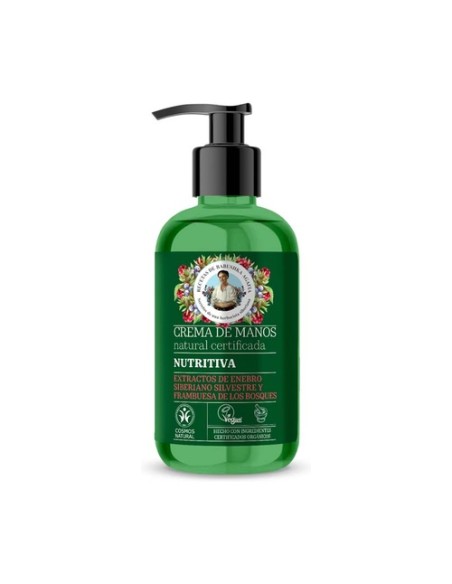Crema de manos natural nutritiva 300 ml de crema AGAFJA