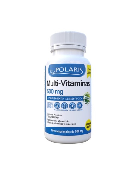 Multivitaminas 500 mg 100 comprimidos Polaris