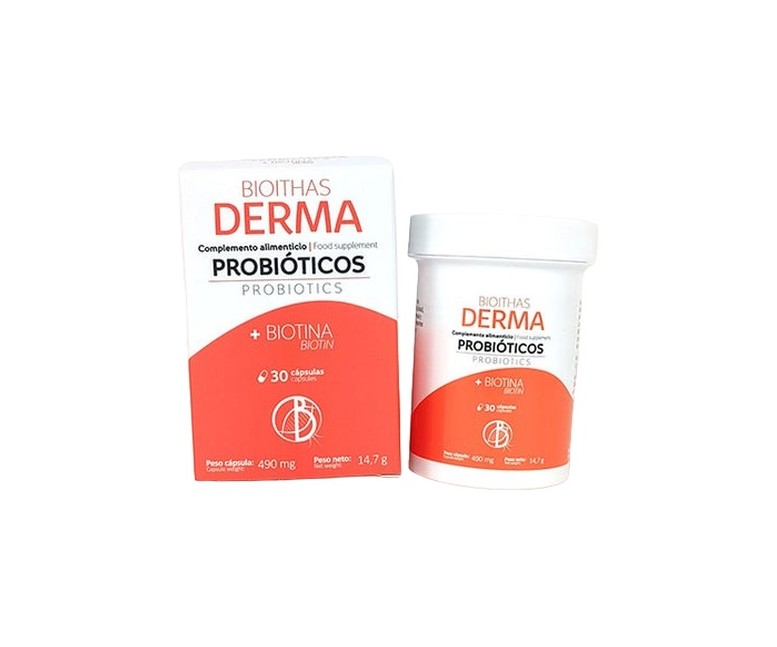 Derma probióticos 30 cápsulas de 490mg Bioithas