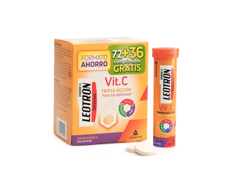 Leotron vitamina C 72 + 36 comprimidos Leotron