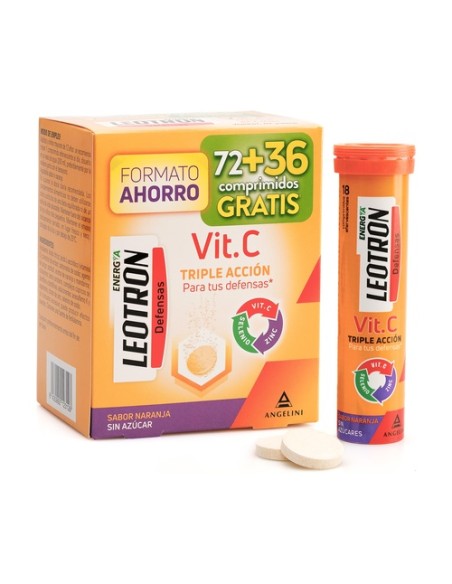 Leotron vitamina C 72 + 36 comprimidos Leotron